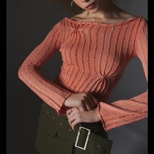 Silence + Noise Reagan Textured Boat Neck Sweater small
NWOT